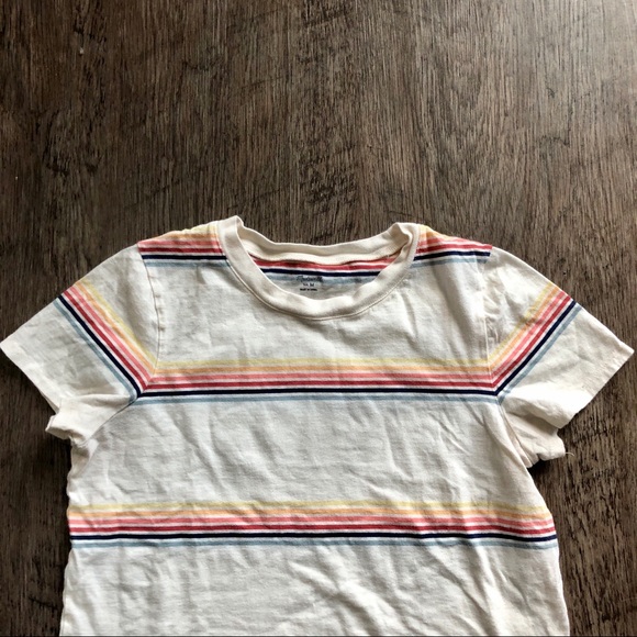 rainbow stripe madewell tee! - Picture 4 of 4